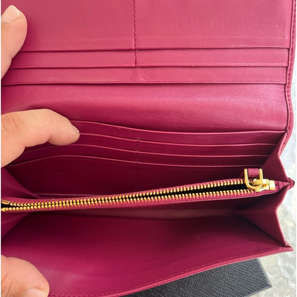 PRADA Tessuto Nylon Quilted Continental Flap Wallet Ibisco - Picture 10 of 16